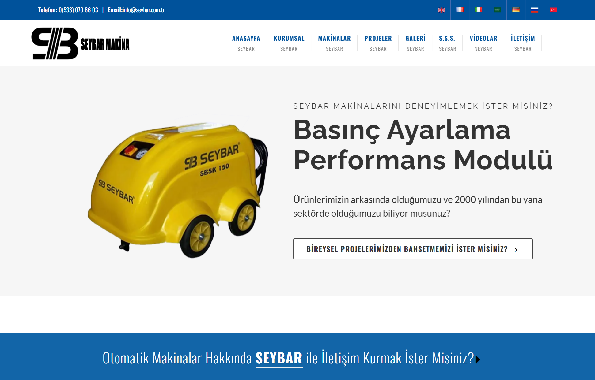 Seybar Otomatik Makina Üretim Merkezi