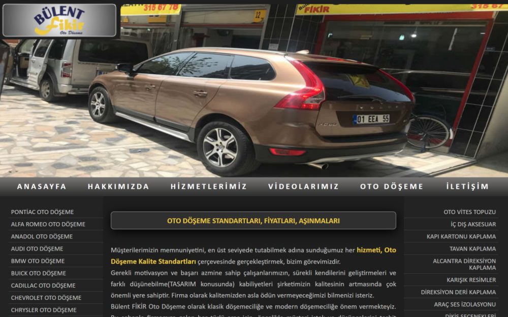 Oto Tavan Taban Kılıf Deri Direksiyon Kaplama Döşeme